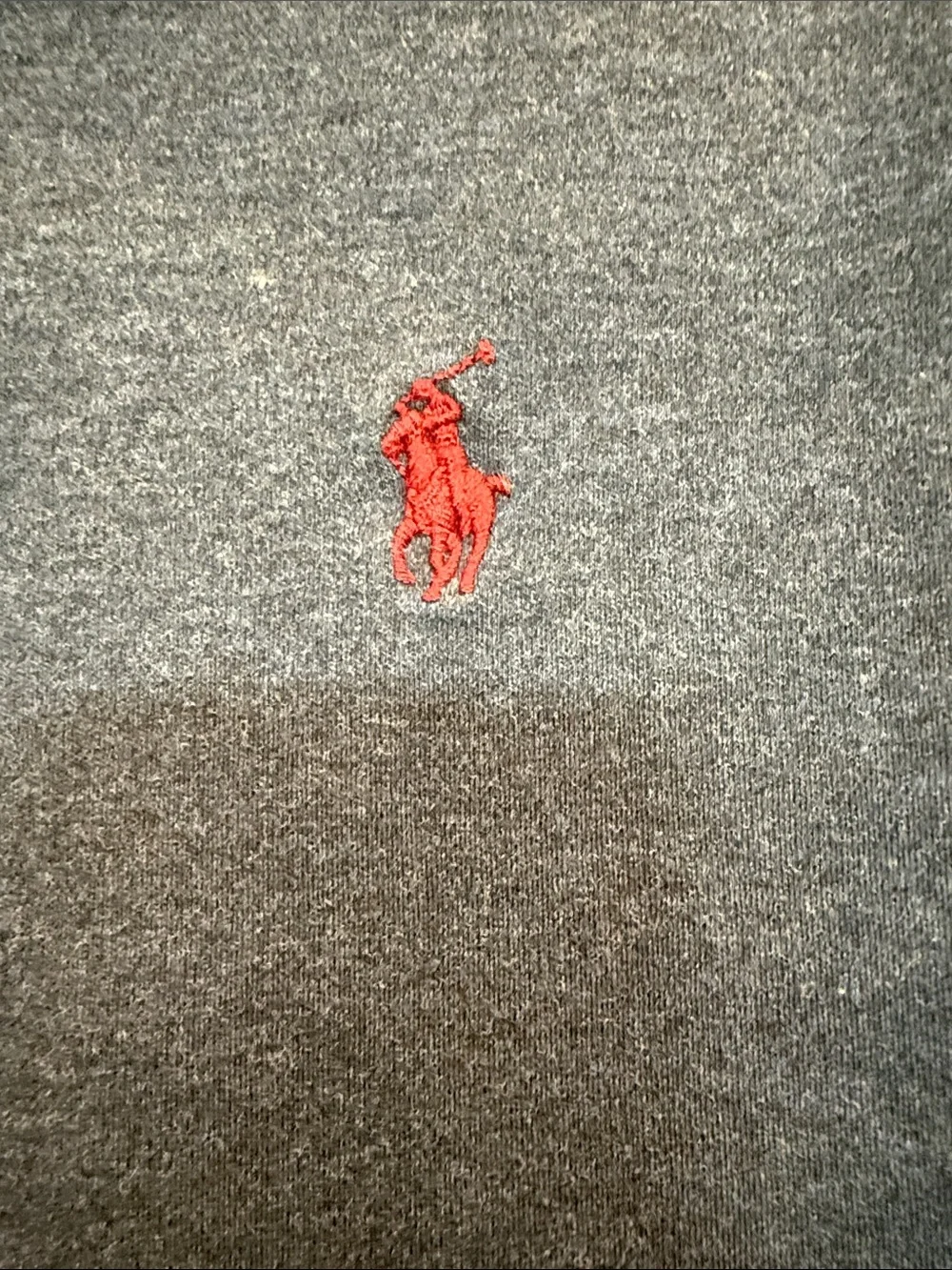Polo Ralph Lauren Navy Quarter-Zip Sweatshirt with Red Pony Size Medium